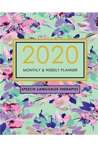 2020 Monthly and Weekly Planner/Speech therapist Planner/Speech Therapy Gift