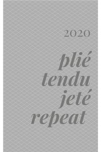 plié tendu jeté repeat