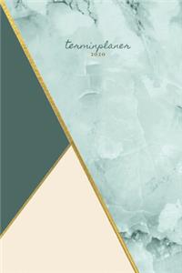 Terminplaner 2020 grün marmor
