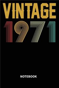 Vintage 1971 Notebook