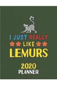 I Just Really Like Lemurs 2020 Planner