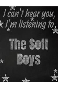 I can't hear you, I'm listening to The Soft Boys creative writing lined notebook