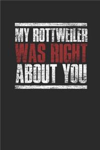 My Rottweiler Was Right About You