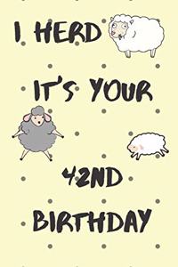 I Herd it's Your 42nd Birthday