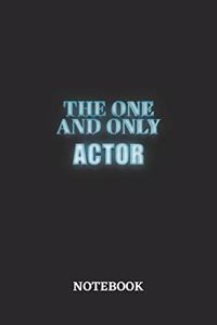 The One And Only Actor Notebook