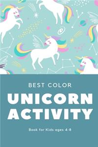 Best Color Unicorn Activity Book for Kids Ages 4-8