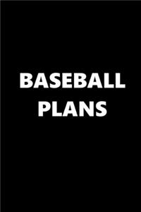 2020 Weekly Planner Sports Theme Baseball Plans Black White 134 Pages