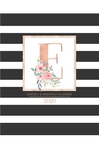 Weekly & Monthly Planner 2020 E