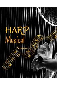 Harp Musical Notebook