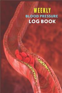 Weekly Blood Pressure Log Book.