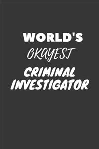 World's Okayest Criminal Investigator Notebook