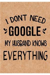 I Don't Need Google My Husband Know Everything
