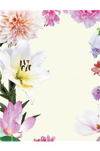 Flowery Border Notebook Journal
