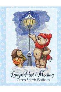 Lamppost Meeting Cross Stitch Pattern