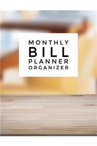 Monthly Bill Planner Organizer