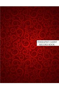 Therapist Client Record Book