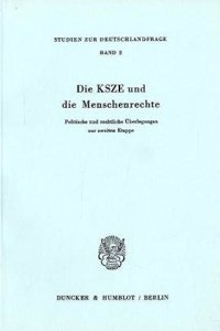 Die Ksze Und Die Menschenrechte