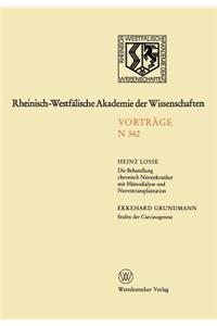 Behandlung Chronisch Nierenkranker Mit Hämodialyse Und Nierentransplantation. Stufen Der Carcinogenese