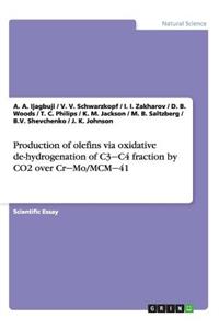 Production of olefins via oxidative de-hydrogenation of C3‒C4 fraction by CO2 over Cr‒Mo/MCM‒41