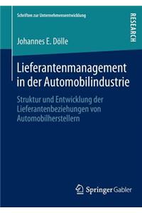 Lieferantenmanagement in Der Automobilindustrie