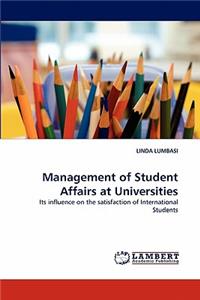 Management of Student Affairs at Universities