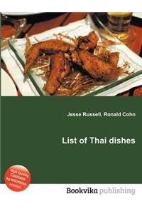 List of Thai Dishes