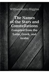 The Names of the Stars and Constellations Compiled from the Latin, Greek, and Arabic