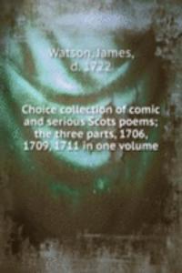 Choice collection of comic and serious Scots poems
