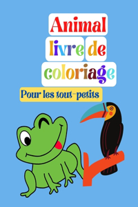 Livre de coloriage d'animaux, pour les tout-petits
