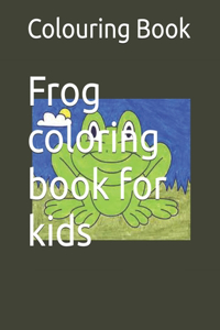 Frog coloring book for kids