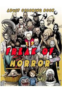 Freak Of Horror Adult Coloring Book