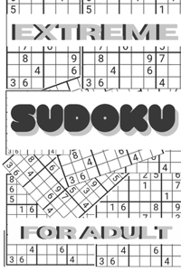 Extreme sudoku for adult
