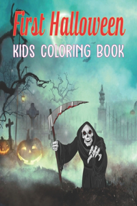 First Halloween Kids Coloring Book