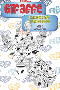 Malbuch für Erwachsene - Kunsttherapie - Tiere - Giraffe