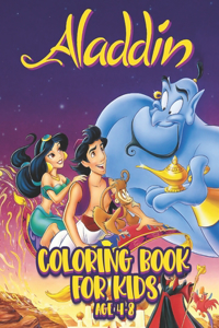 Aladdin Coloring Book For Kids Age 4-8