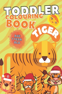 Toddler Colouring Book Tiger Age 1 Year Old