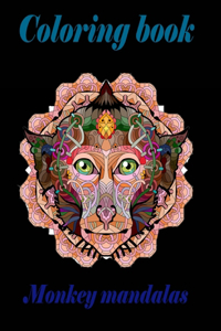 monkey mandalas coloring book