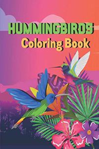 Hummingbirds Coloring Book