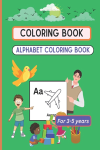Kids Fun-Filled Coloring Book age 3-5 Imaginative objects Plane Animals fruit food queen Kite