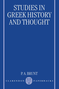 Studies in Greek History and Thought