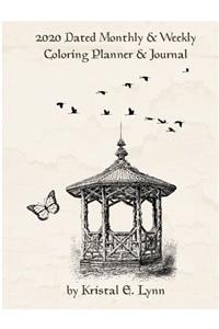 2020 Dated Monthly & Weekly Coloring Planner & Journal (Perfect Bound)