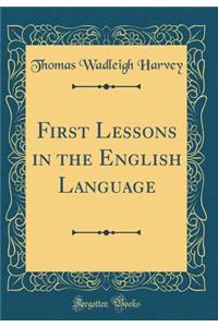 First Lessons in the English Language (Classic Reprint)