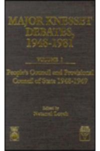 Major Knesset Debates, 1948-1981