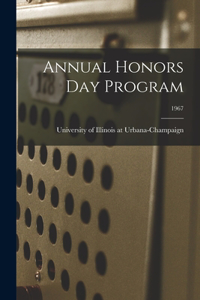 Annual Honors Day Program; 1967
