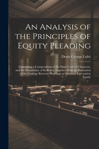 Analysis of the Principles of Equity Pleading