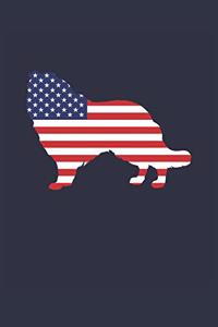 Collie Notebook - Fourth Of July Gift for Collie Lovers - Collie Journal