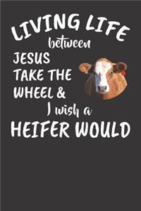 Living Life Between Jesus Take the Wheel & I Wish a Heifer Would