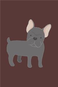 French Bulldog Dot Grid Journal