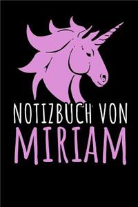 Notizbuch Von Miriam