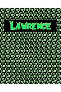120 Page Handwriting Practice Book with Green Alien Cover Lawrence